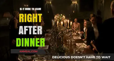 Is Leaving Immediately After Dinner Considered Rude? Etiquette Explained