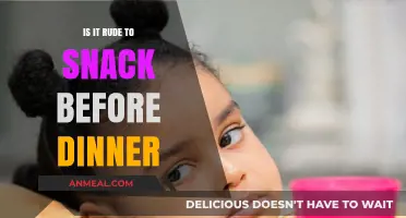 Snacking Before Dinner: Rude Habit or Harmless Indulgence?