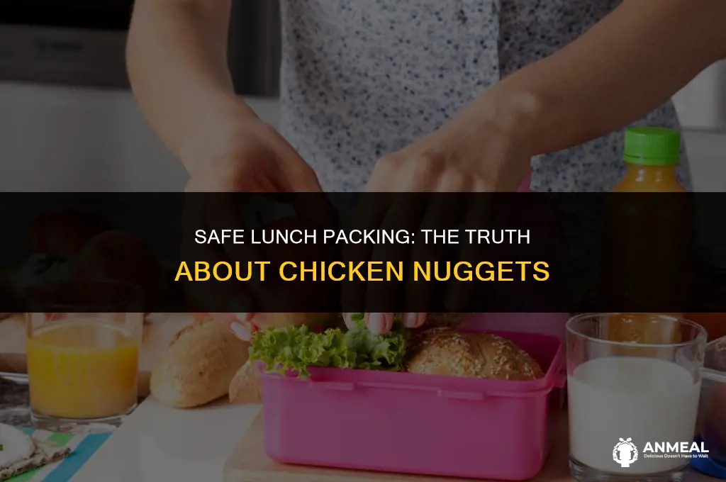 is it safe to pack chicken nuggets for lunch