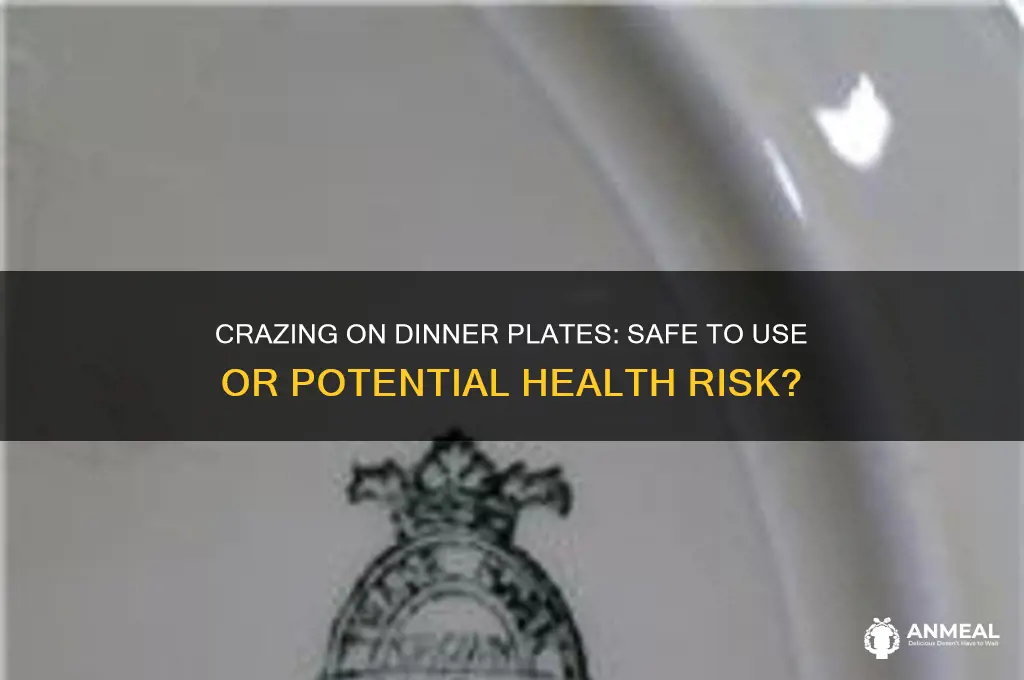 is it safe to use dinner plates with crazing
