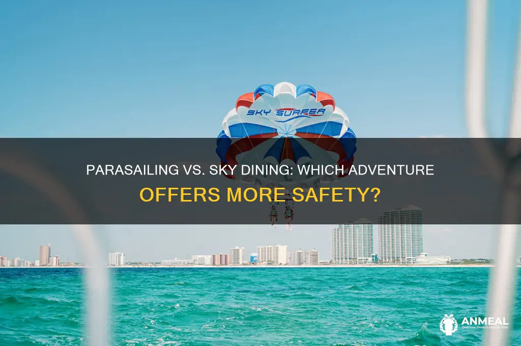 is it safer to parasail or sky dinner