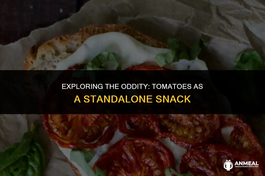 is it weird to eat tomatoes for a snack