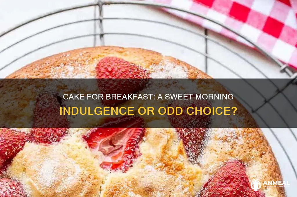 is it weird to have cake for breakfast