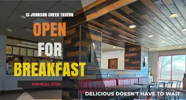 Johnson Creek Tavern Breakfast Hours: Is It Open Early?