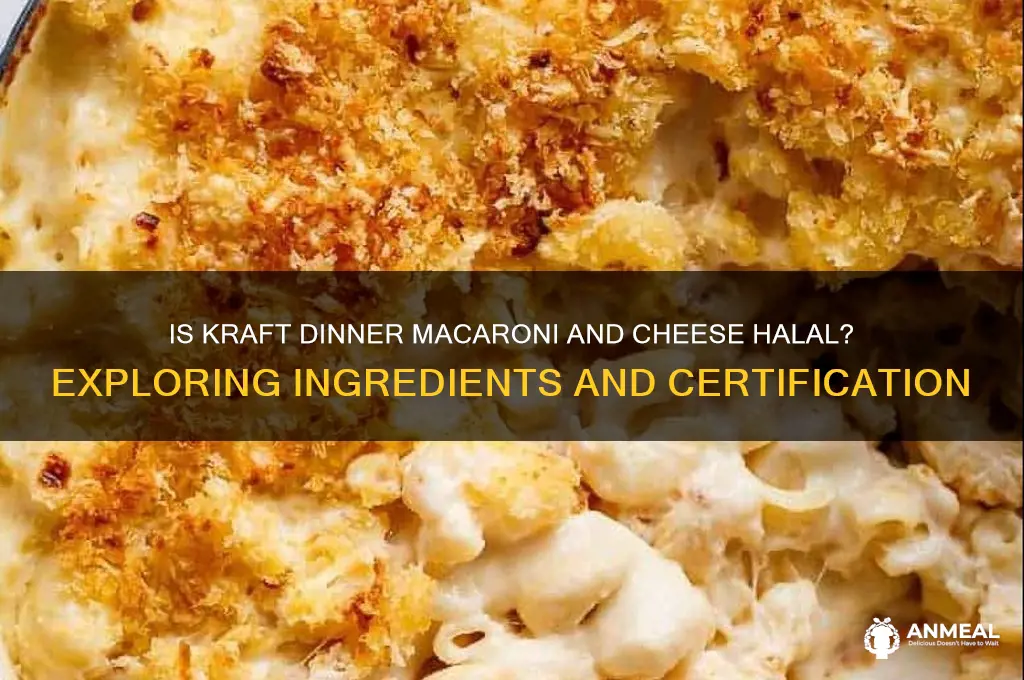 is kraft dinner macaroni and cheese halal