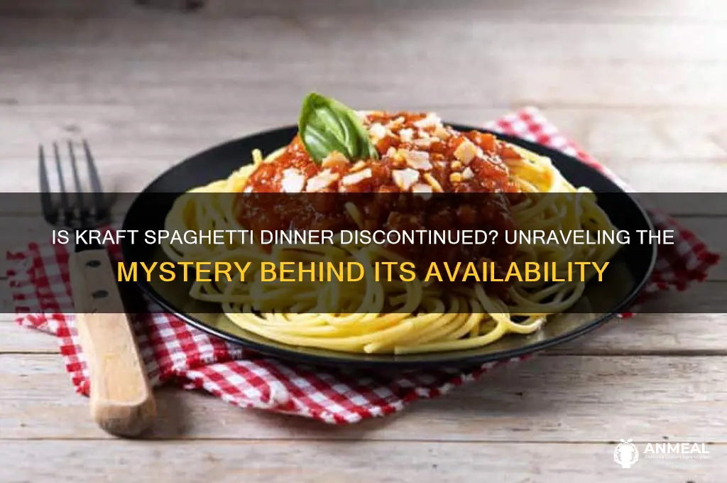 is kraft spaghetti dinner discontinued