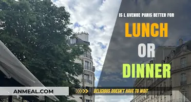 L'Avenue Paris: Lunch or Dinner? Which Meal Reigns Supreme?