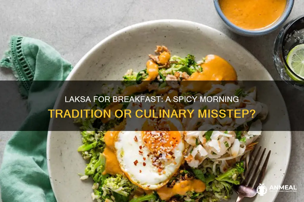 is laksa a breakfast dish