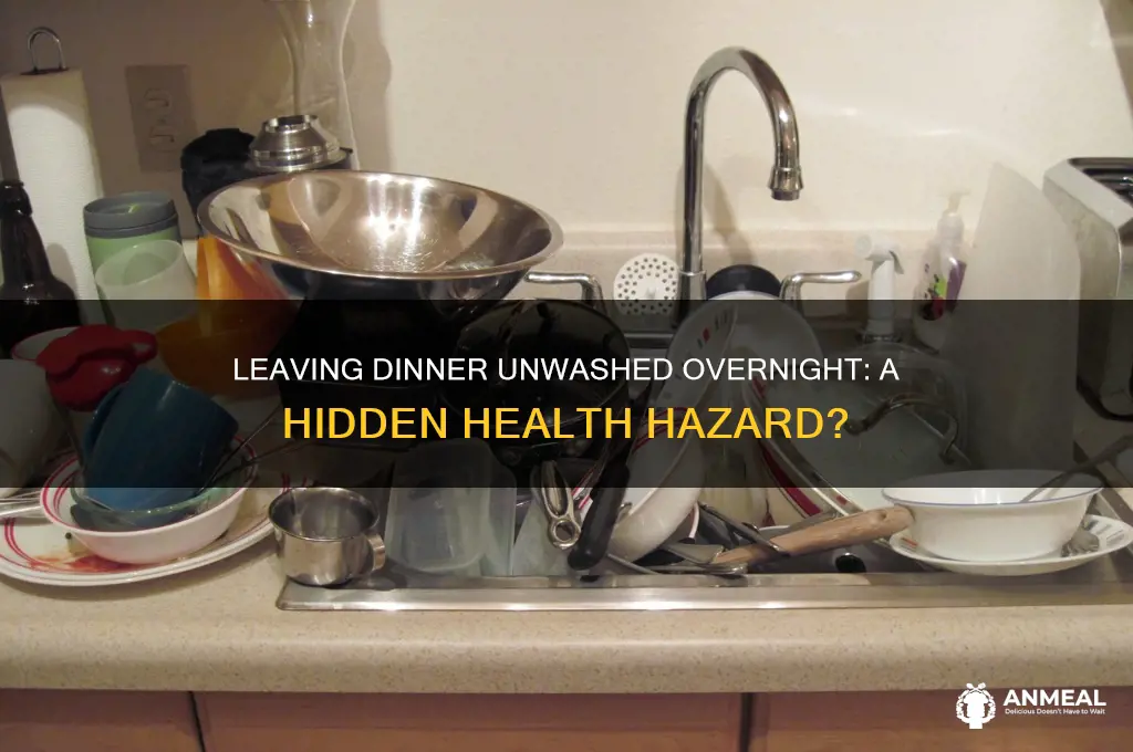 is leaving dinner unwashed on plate overnight dangerious