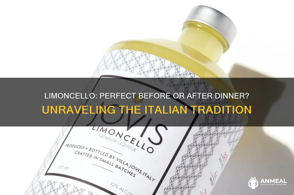 is limoncello a before or after dinner drink