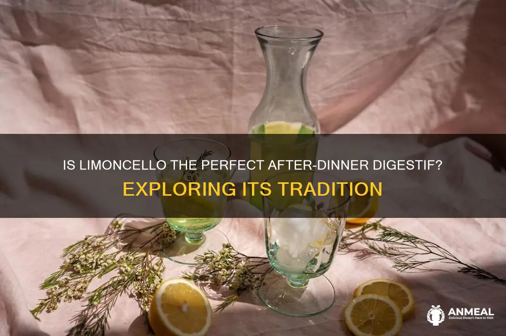 is limoncello an after dinner drink