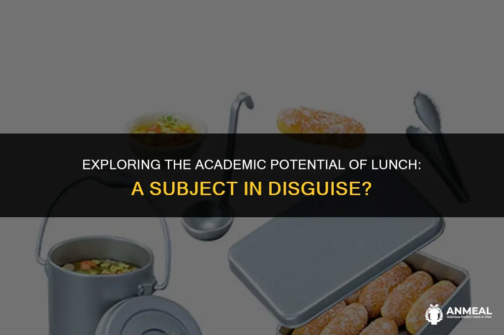 is lunch a subject