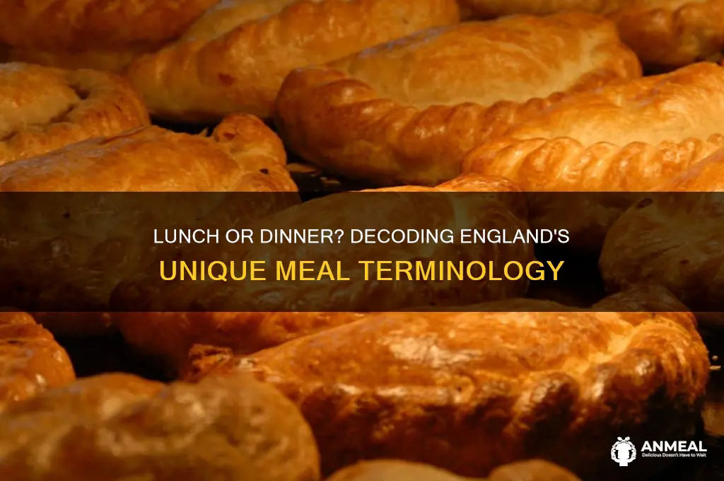 is lunch called dinner in england