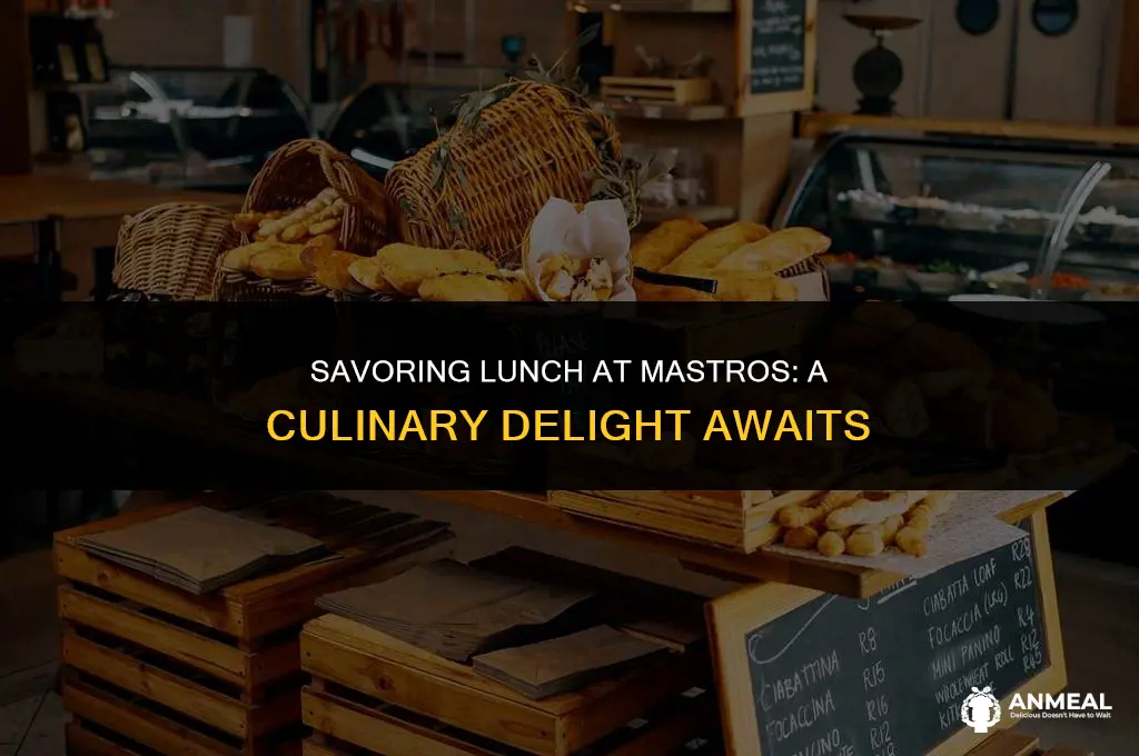 is mastros open for lunch