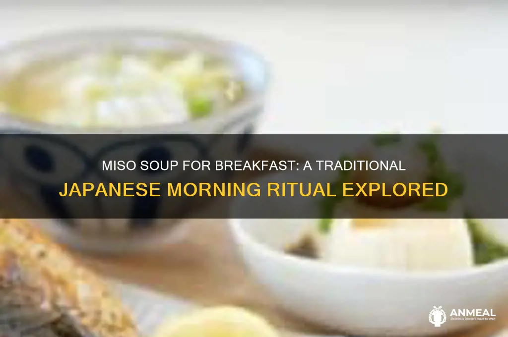 is miso soup a breakfast food