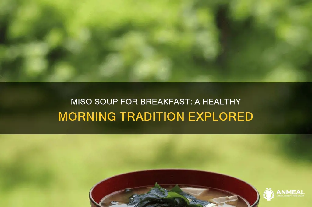 is miso soup breakfast