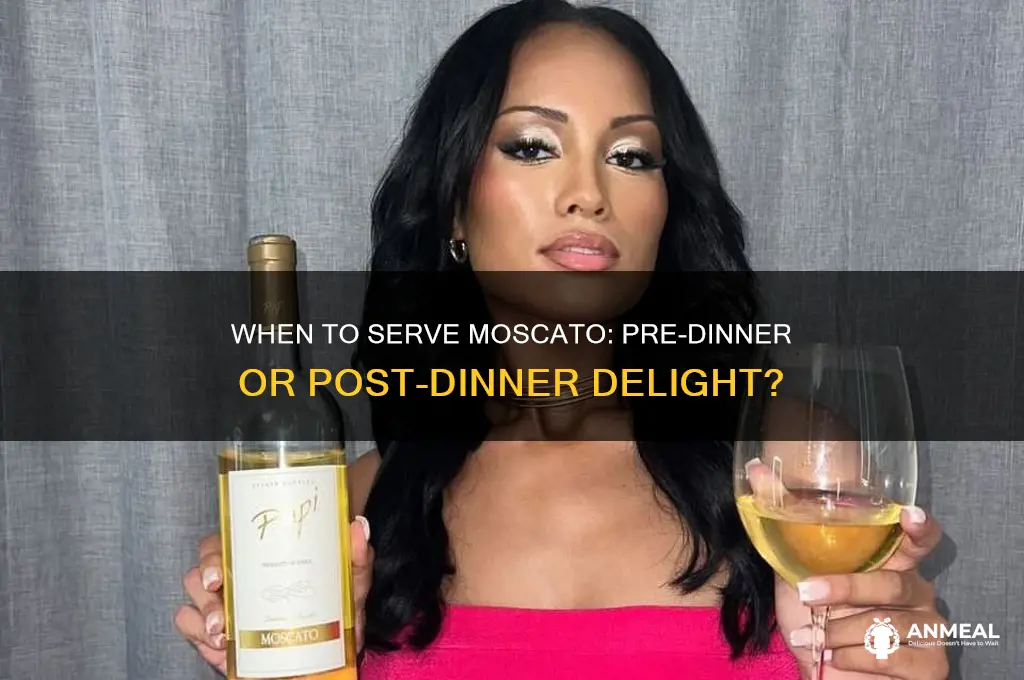 is muscato before or after dinner