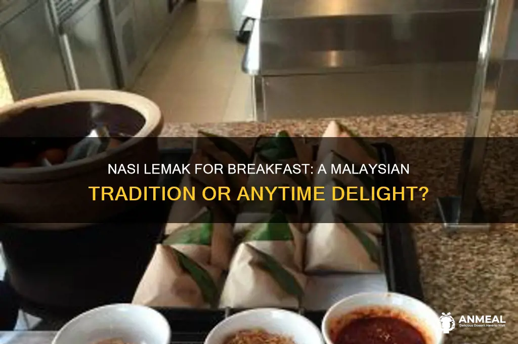 is nasi lemak breakfast