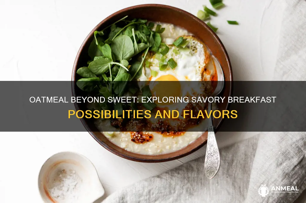 is oatmeal a savory breakfast