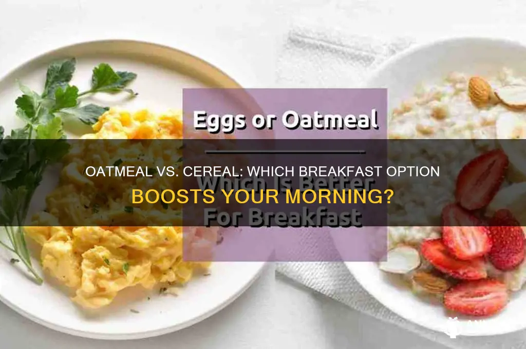 is oatmeal better than cereal for breakfast