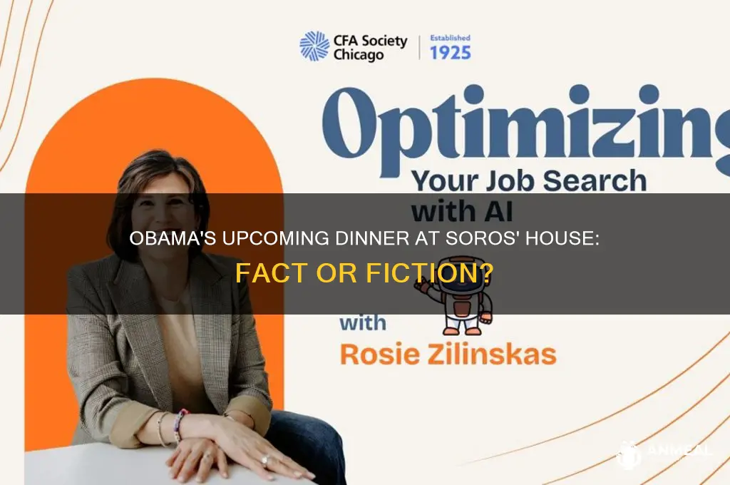 is obama going to a dinner at soros house