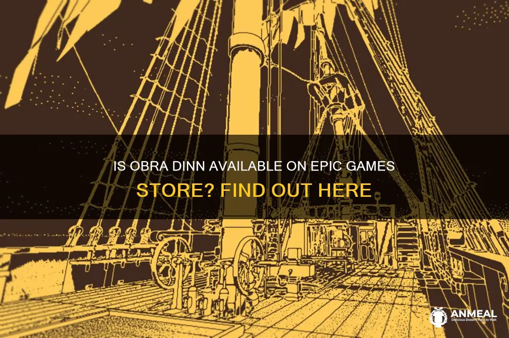 is obra dinn on epic store