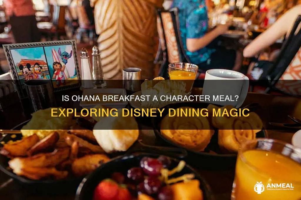 is ohana breakfast a character meal