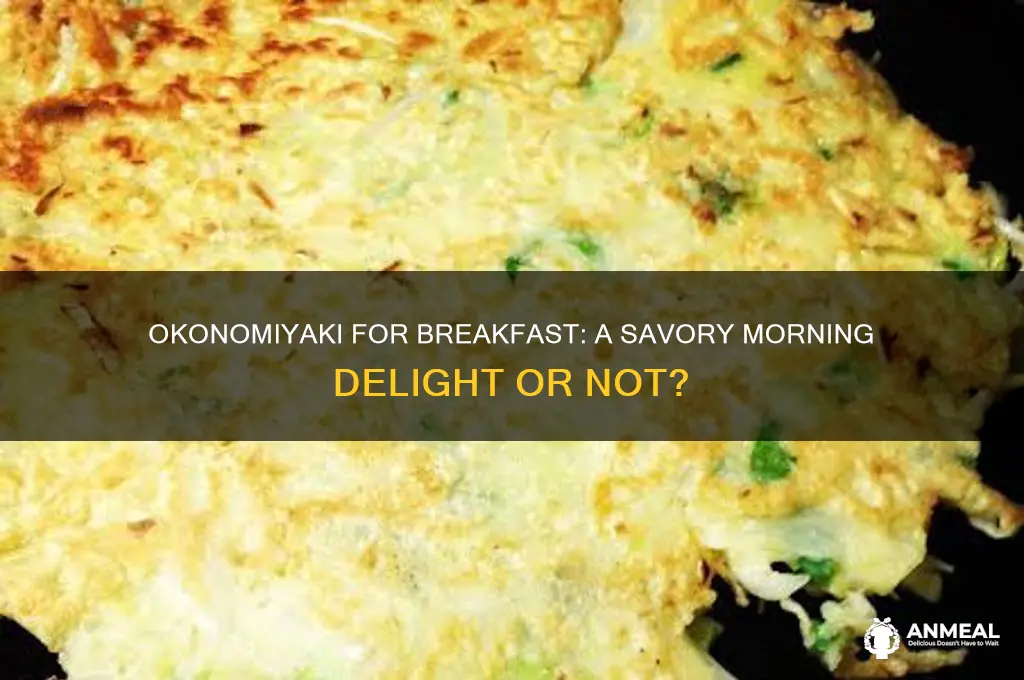 is okonomiyaki a breakfast food