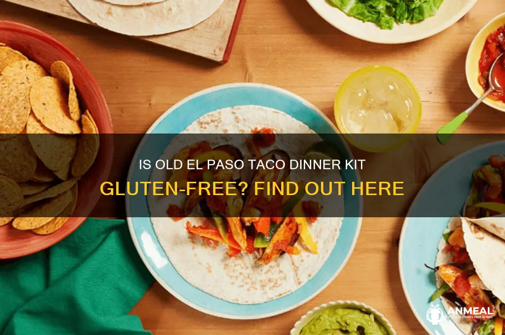 is old el paso taco dinner kit gluten free