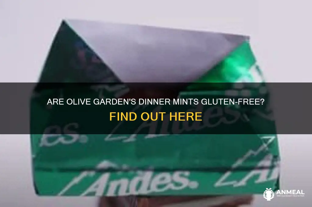 is olive garden dinner mints gluten free