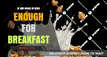 Is One Glass of Milk a Sufficient Breakfast Choice?