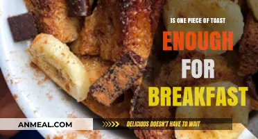 Is One Toast Slice Sufficient for a Balanced Breakfast?