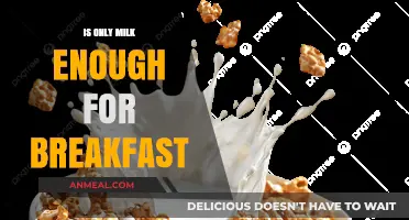 Is Milk Alone Sufficient for a Nutritious Breakfast?