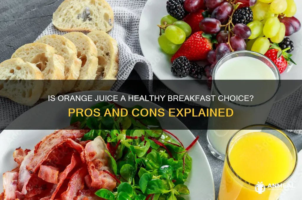 is orange bad for breakfast