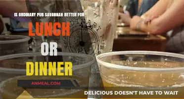 Ordinary Pub Savannah: Lunch vs. Dinner – Which Meal Reigns Supreme?