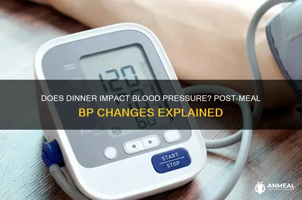 is our bp lower after dinner