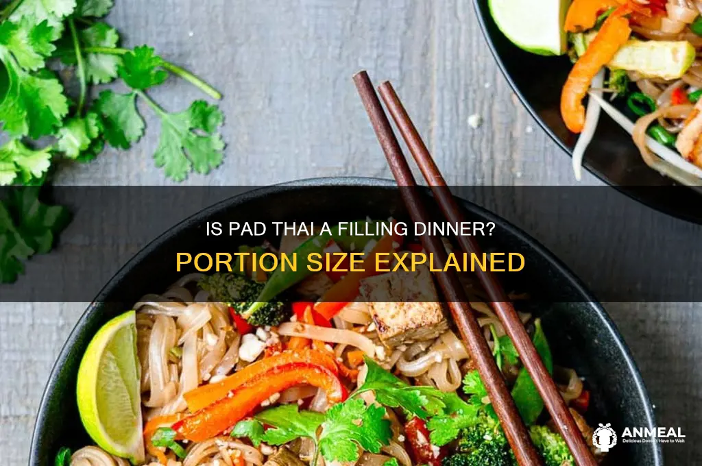 is pad thai dinner portion big