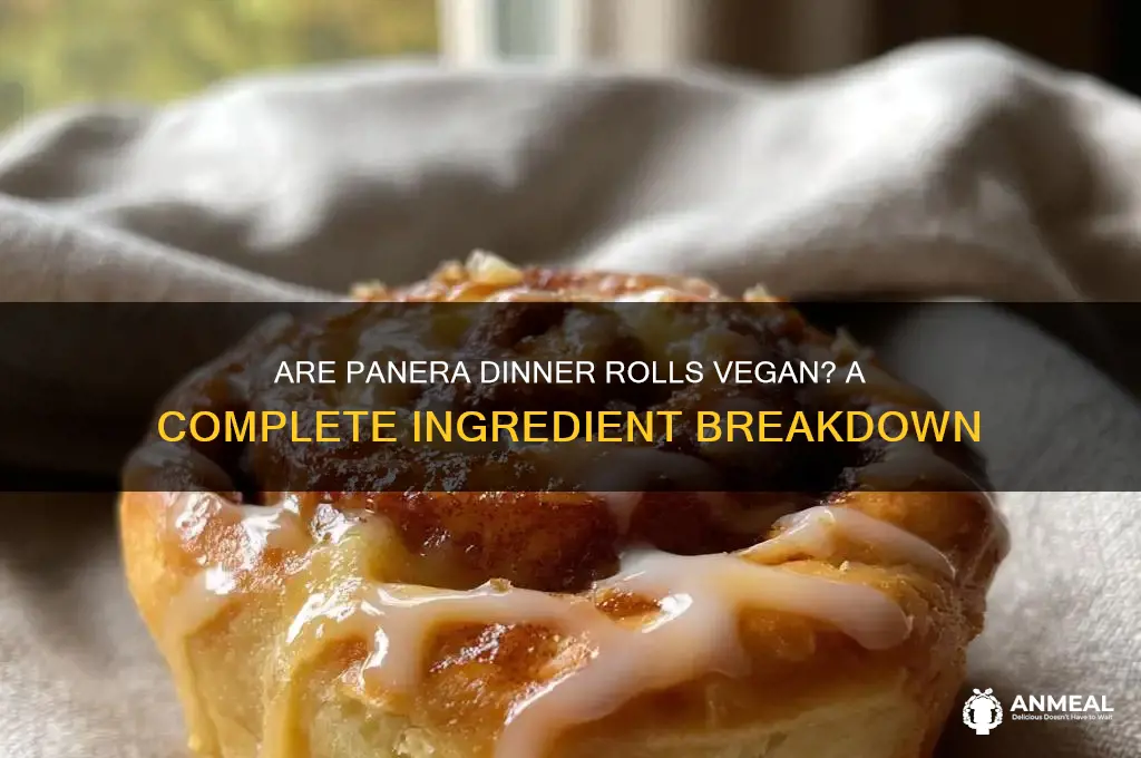 is panera dinner roll vegan
