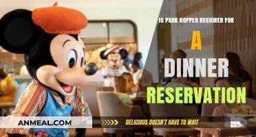 Do You Need Park Hopper for Disney Dinner Reservations?