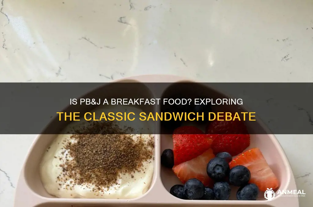 is pb and j breakfast food