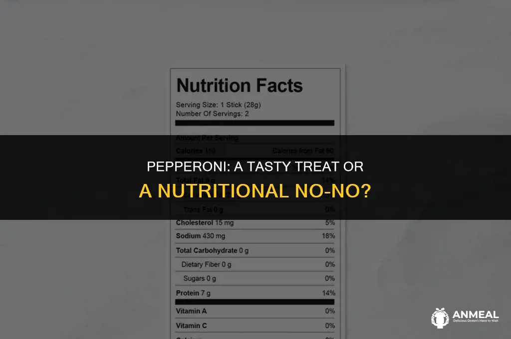 is pepperoni a healthy snack