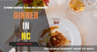 NC Community Dinners: Permits Needed for Free Public Events?