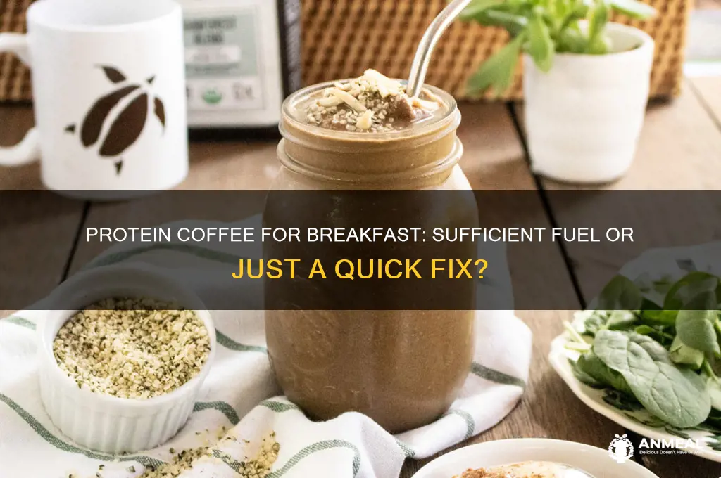 is protein coffee enough for breakfast