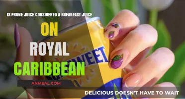 Prune Juice at Breakfast: Royal Caribbean's Morning Beverage Choice?