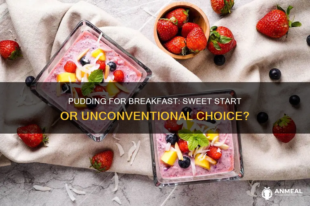 is pudding a breakfast food