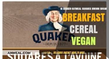 Is Quaker Oatmeal Squares Brown Sugar Cereal Vegan?