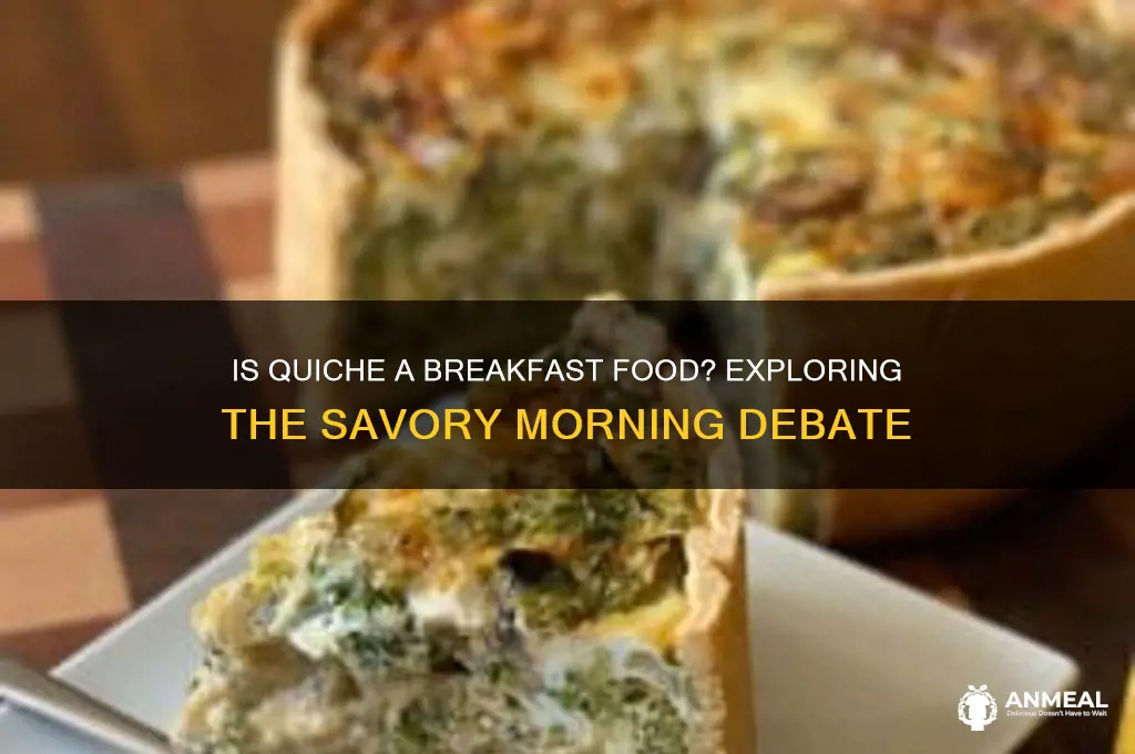 is quiche a breakfast food