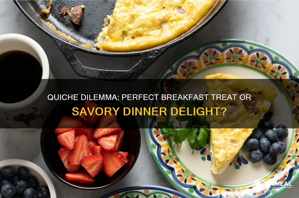 is quiche a breakfast or dinner