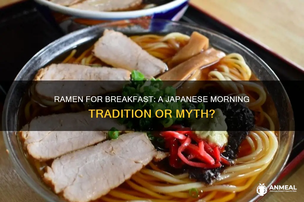 is ramen a breakfast food in japan