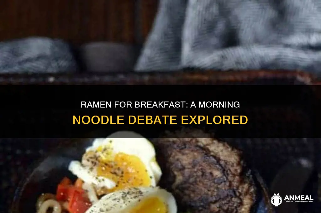 is ramen a breakfast food